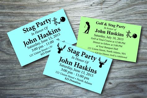 Stag Ticket Template